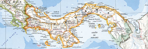 Map of Panama