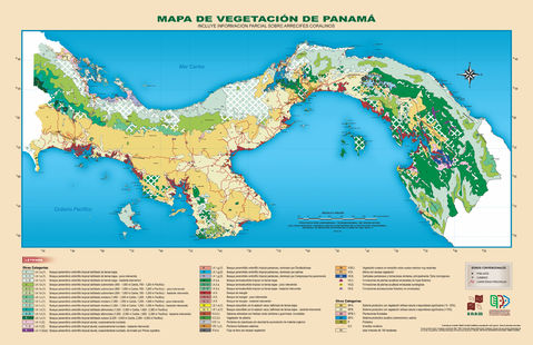 Vegetation map of Panama 2000