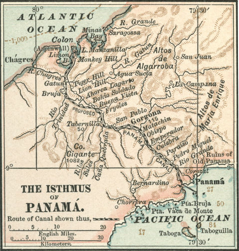 The isthmus of Panamá