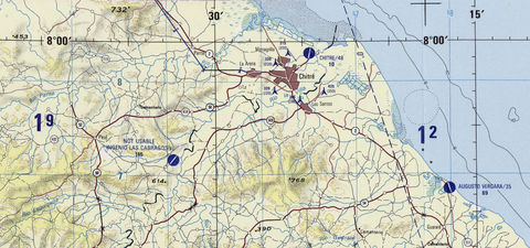 Map of the area of Chitre 1993