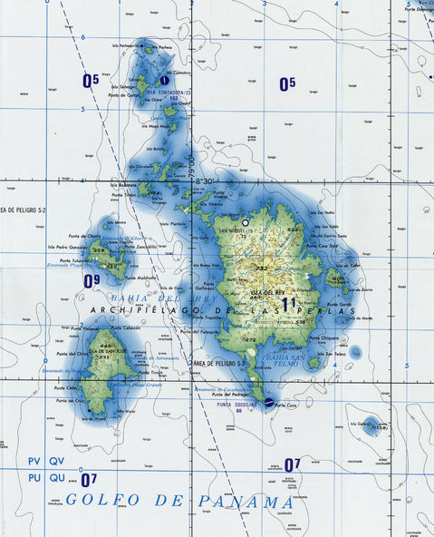 Mapa del Archipiélago de las Perlas 1979