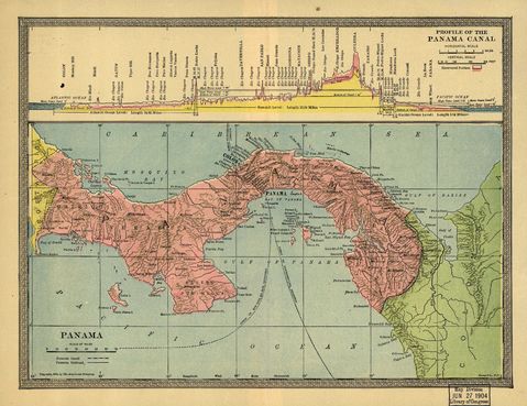 Map of Panama 1904