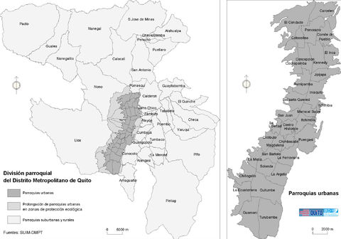 Parishes of Quito 2001