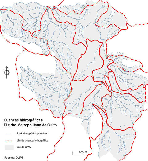 Watersheds of the Metropolitan District of Quito