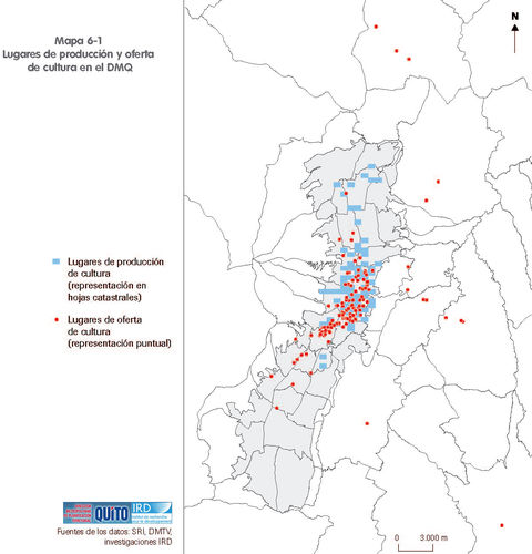 Cultural production and offer in the Metropolitan District of Quito 2001