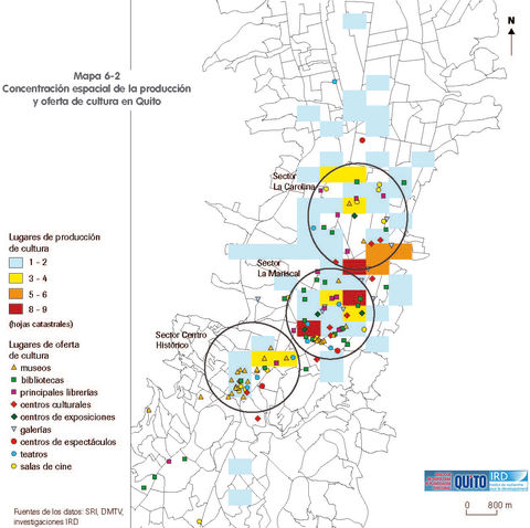 Cultural production and offer in Quito 2001