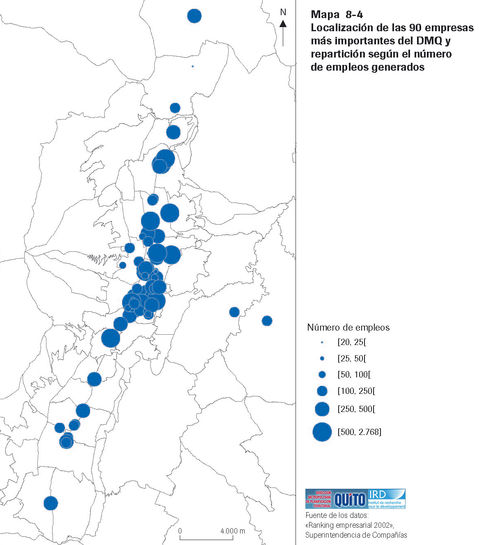 Las 90 empresas más importantes del Distrito Metropolitano de Quito 2002