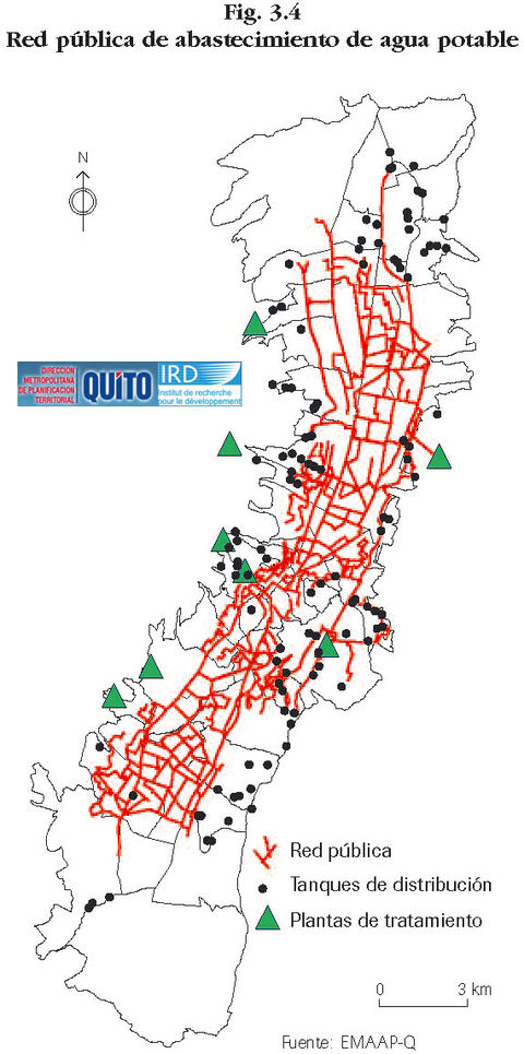 Drinking water supply network of Quito 1995