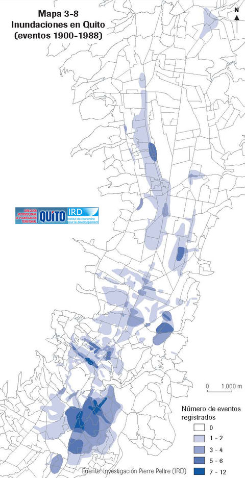 Inundaciones en Quito entre 1900 y 1988