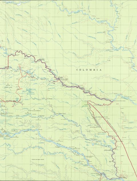 Mapa topográfico de la Región Amazónica 2