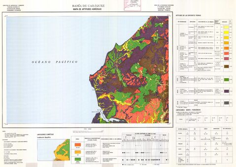 Agricultural suitability in the Bahía de Caráquez area 1983