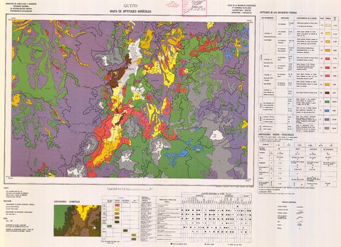 Agricultural suitability in the Quito area 1983