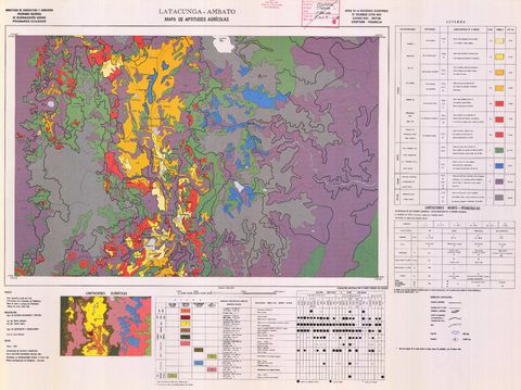 Agricultural suitability in the Latacunga and Ambato area 1983