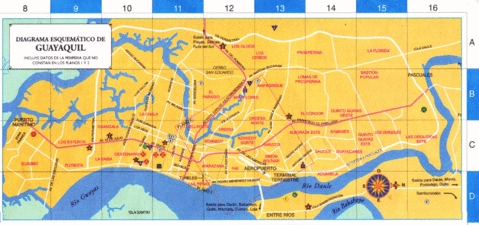 Map of Guayaquil