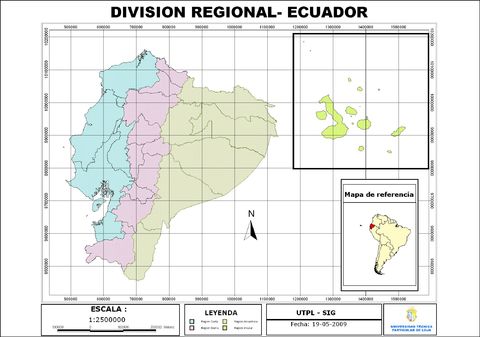 Regional division of Ecuador 