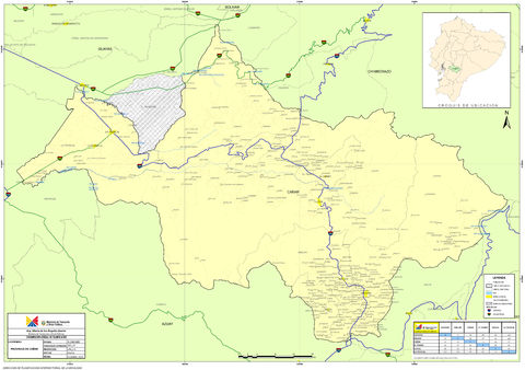 Mapa de Cañar 2010