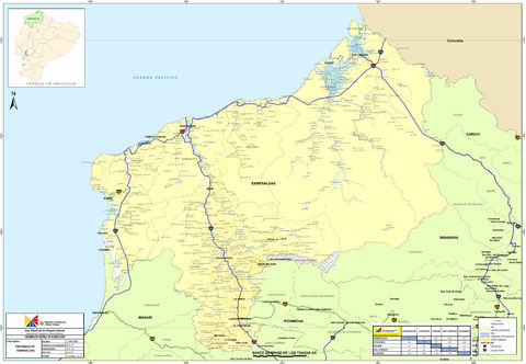 Mapa de Esmeraldas 2010