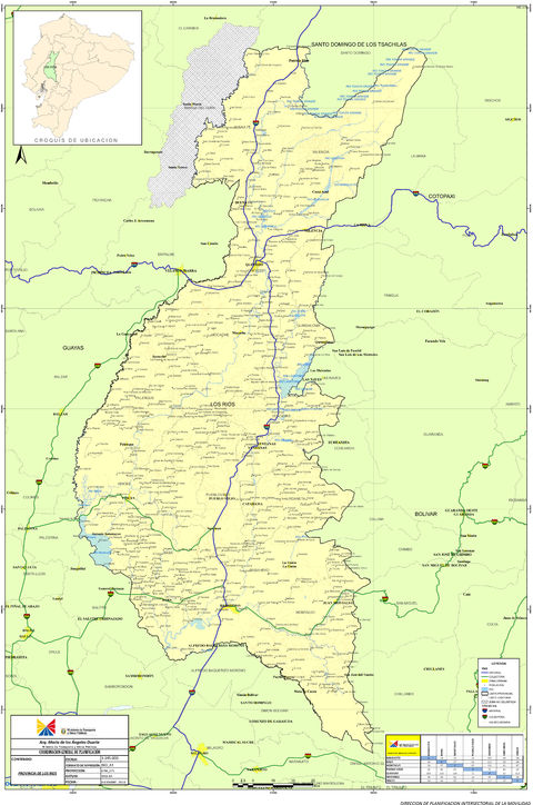 Map of Los Ríos 2010