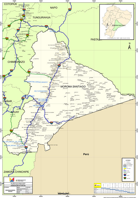 Mapa de Morona Santiago 2010