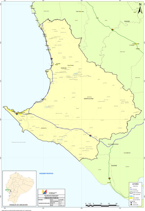 Map of Santa Elena 2010