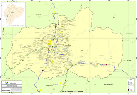 Map of Tungurahua 2010