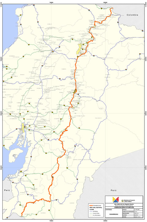 La Carretera Panamericana en el Ecuador 