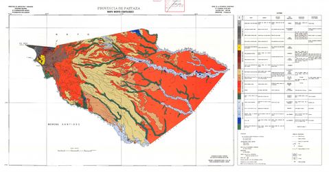 Mapa morfo-edafológico de Pastaza 1983