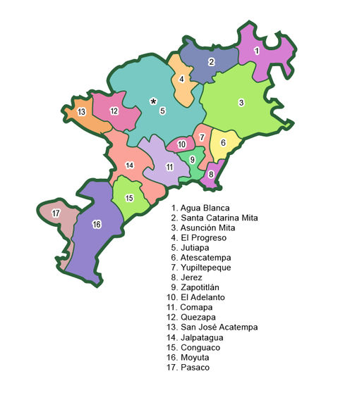 Municipalities of Jutiapa