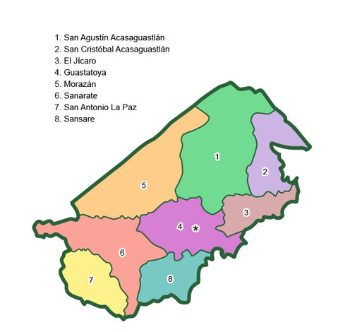 Municipalities of El Progreso