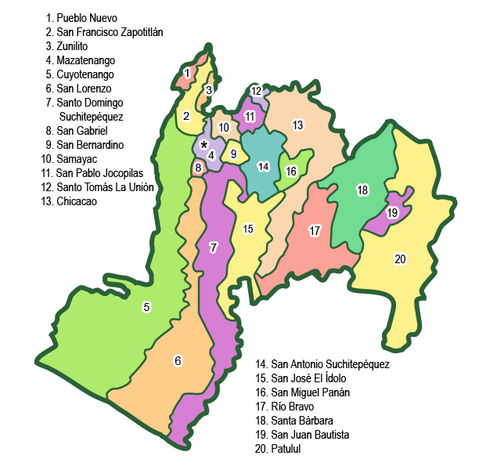 Municipalities of Suchitepéquez