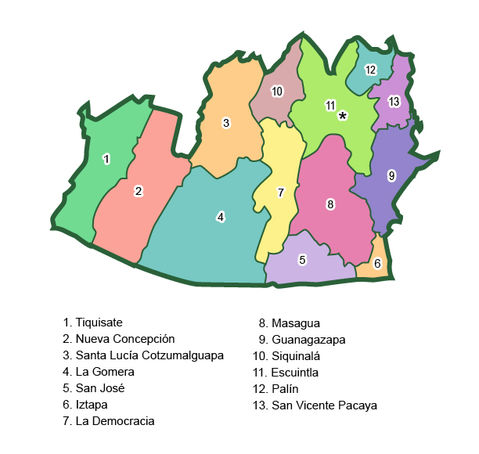 Municipalities of Escuintla