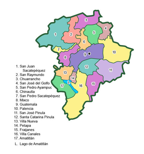 Municipalities of Guatemala Department