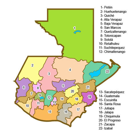 Departments of Guatemala