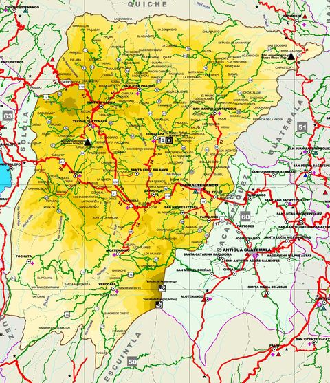 Map of Chimaltenango