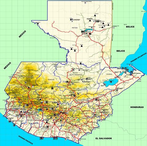 Map of Guatemala