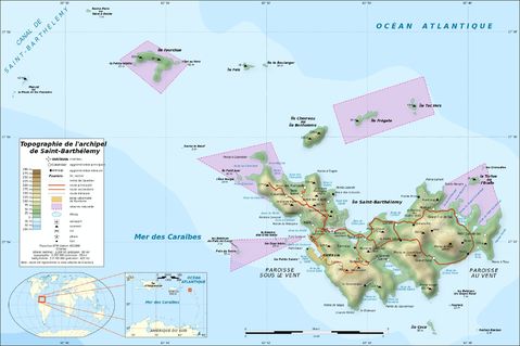 Saint Barthélemy map | Gifex