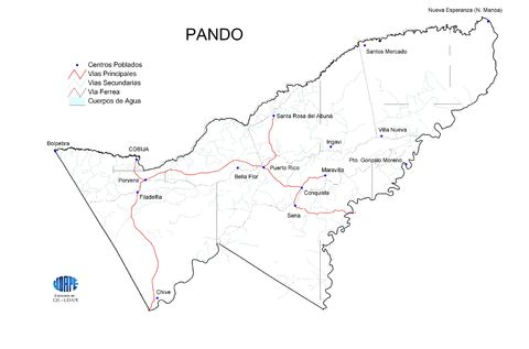 Carreteras del Departamento de Pando