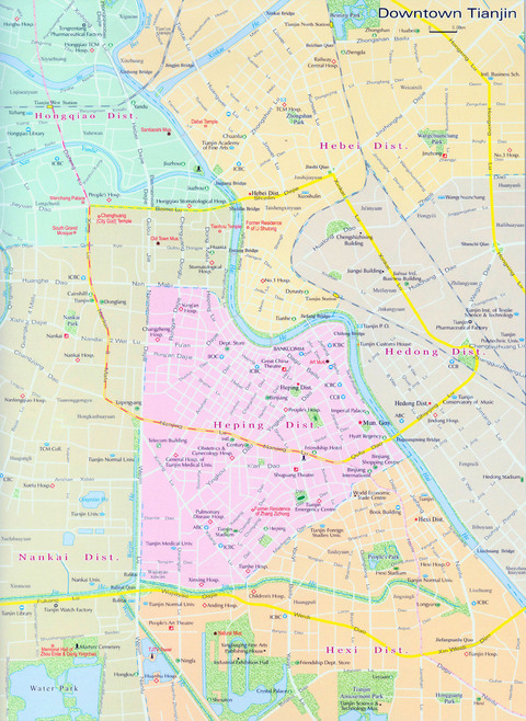 Mapa del centro de Tianjin