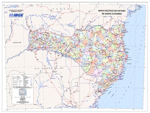 Santa Catarina Brazil Map Santa Catarina Map | Gifex