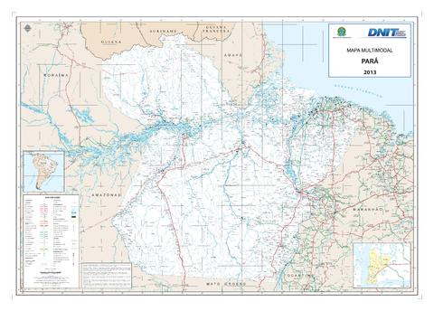 State of Pará road map State of Pará road map