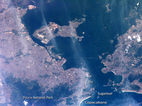 Satellite image of the city of Rio de Janeiro