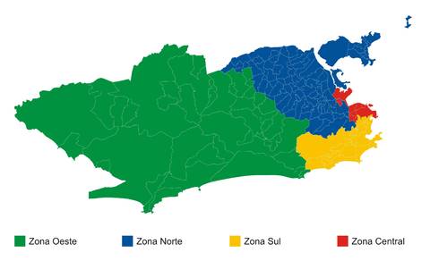 Áreas administrativas de Río de Janeiro