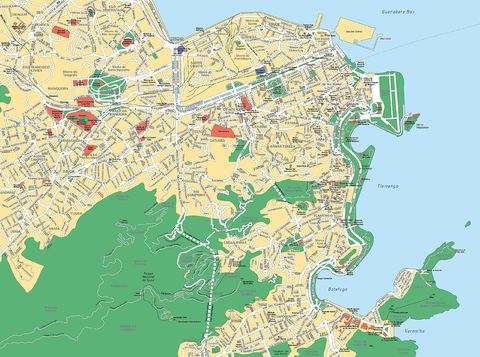 Map of downtown Río de Janeiro | Gifex