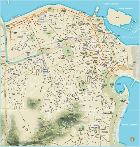 Zona central de Río de Janeiro