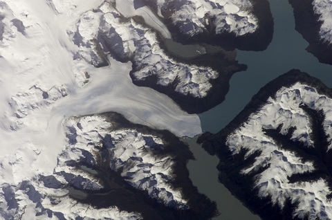 Imagen satelital del Glaciar Perito Moreno
