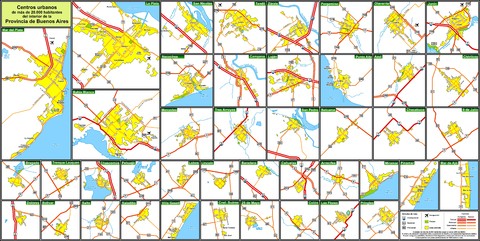 Ciudades de más de 20.000 habitantes, provincia de Buenos Aires