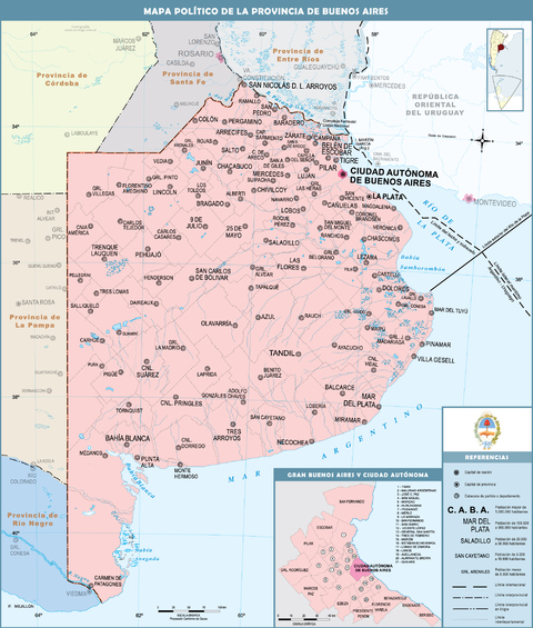 Mapa Político De La Provincia De Buenos Aires Ex 4011