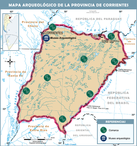 Mapa arqueológico de la Provincia de Corrientes