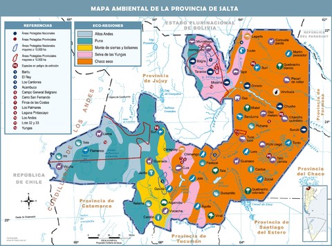 Mapa ambiental de la Provincia de Salta