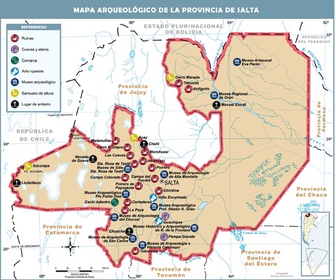 Mapa arqueológico de la Provincia de Salta